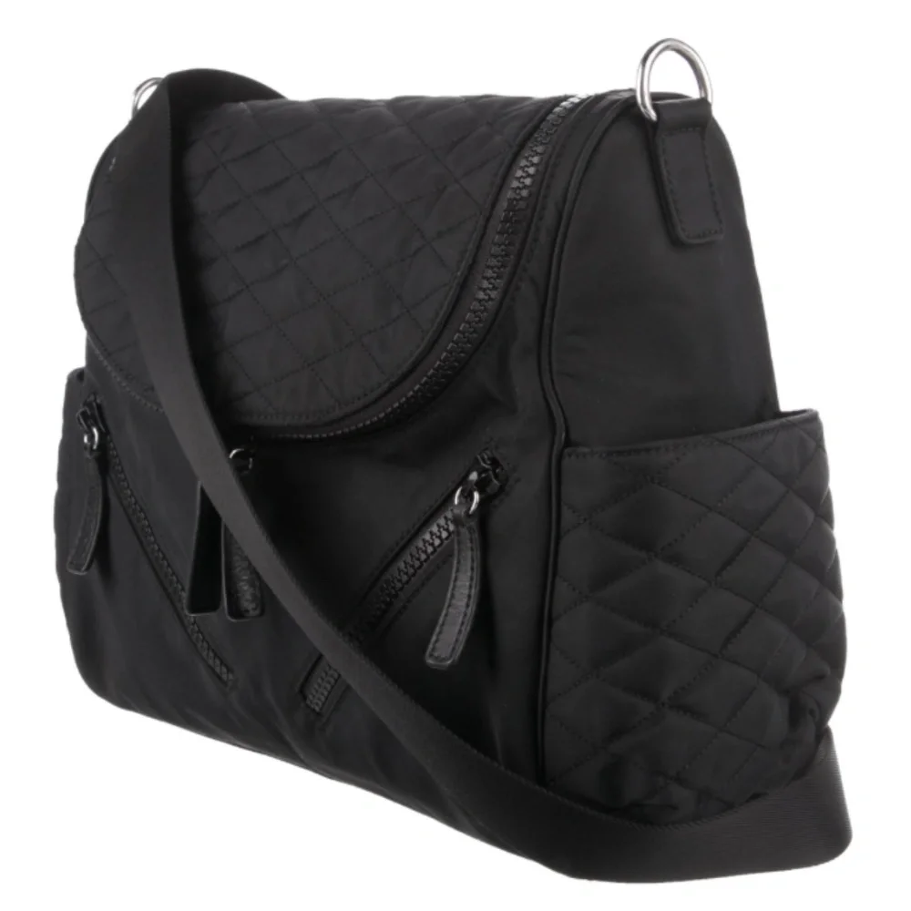 NWOT $295 Rebecca Minkoff 'Jude' Nylon Baby Bag in a Matte Black Finish!